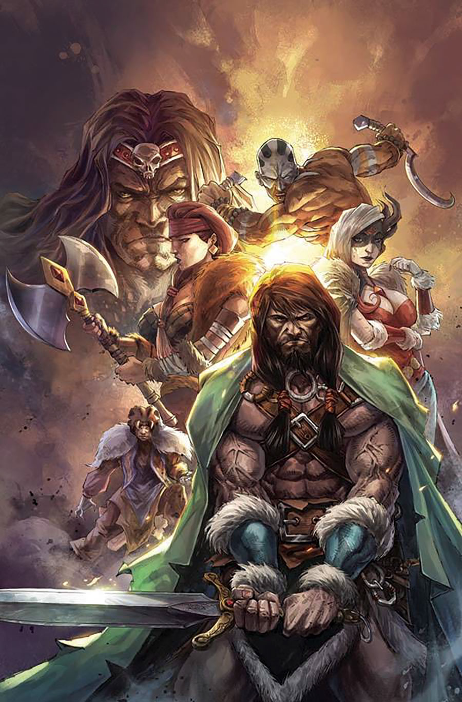 Mighty Barbarians #6 Cover E Incentive Alan Quah Virgin Cover