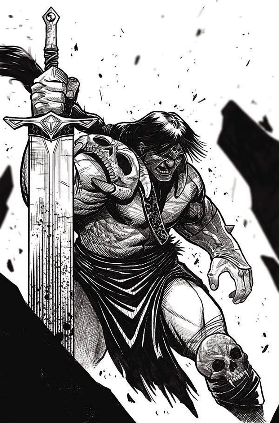 Mighty Barbarians #6 Cover H Incentive Jordan Michael Johnson Line Art Cover