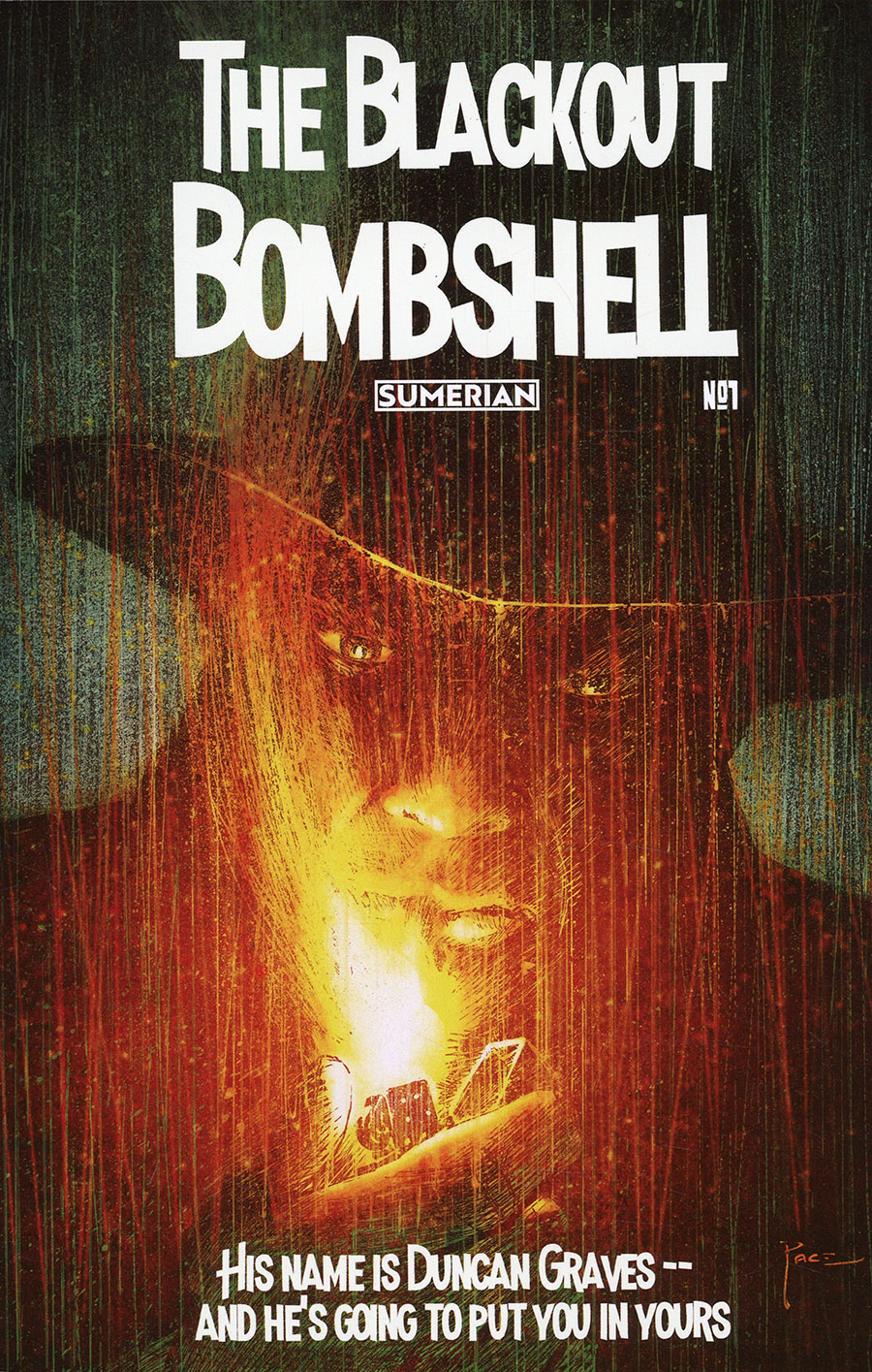 Blackout Bombshell #1 Cover E Incentive Richard Pace Variant Cover
