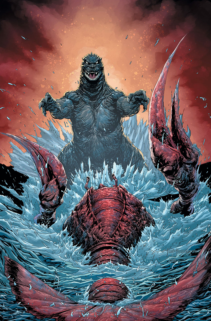 Godzilla Here There Be Dragons #4 Cover C Incentive Tyler Kirkham Virgin Cover