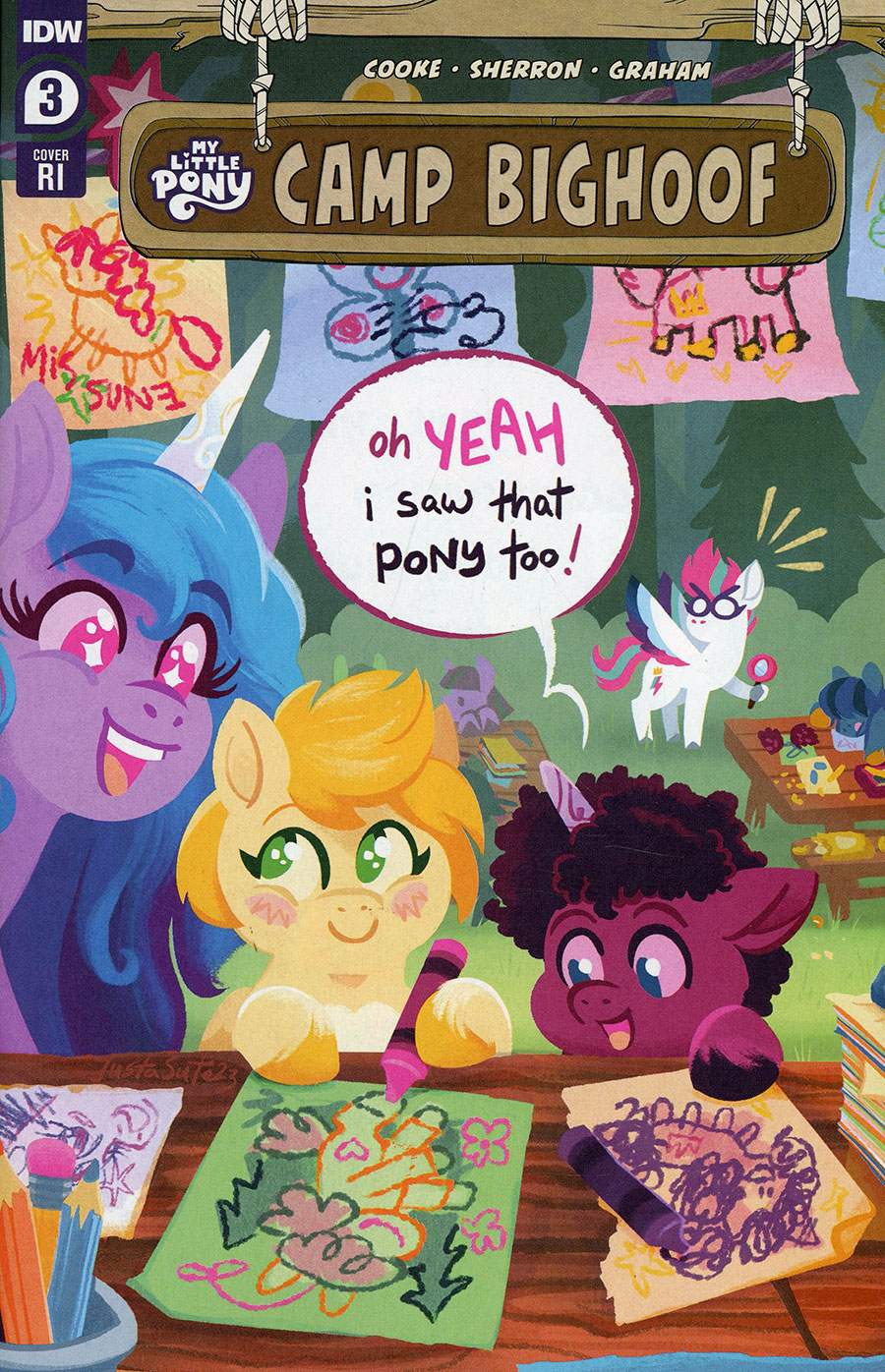 My Little Pony Camp Bighoof #3 Cover D Incentive JustaSuta Variant Cover