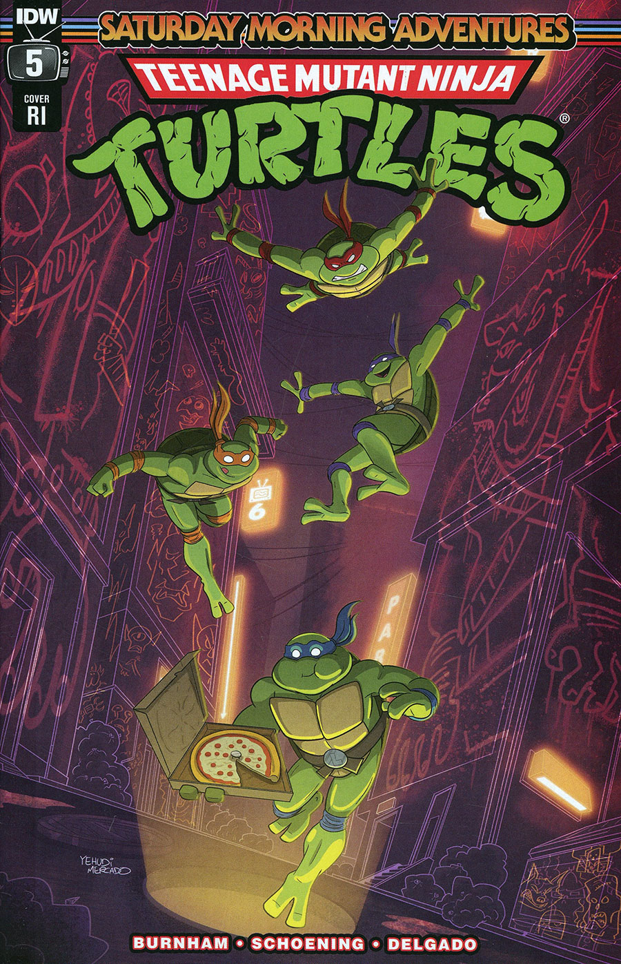 Teenage Mutant Ninja Turtles Saturday Morning Adventures Continued #5 Cover D Incentive Yehudi Mercado Variant Cover
