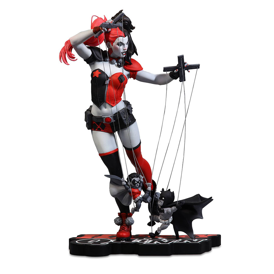 DC Direct Harley Quinn Red White & Black By Emanuela Lupacchino Statue