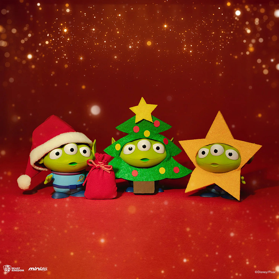 Toy Story Alien Remix Party X-Mas Alien MEA-021SP 3-Piece Figure Set