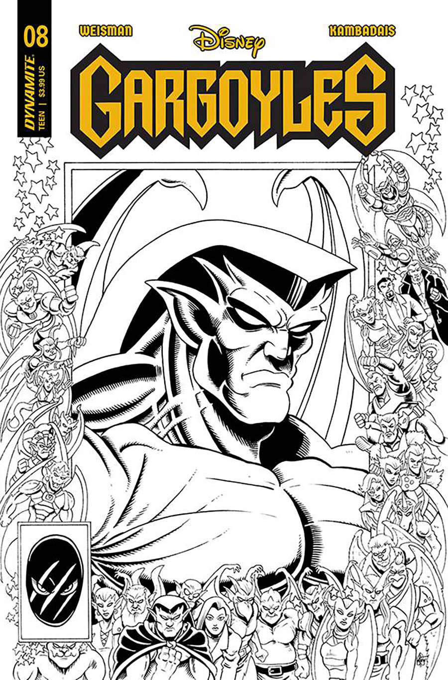 Gargoyles Vol 3 #8 Cover S Incentive Ken Haeser Line Art Cover