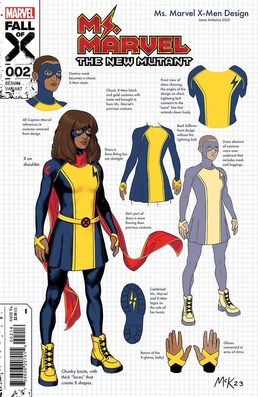Ms Marvel The New Mutant #2 Cover E Incentive Jamie McKelvie Design Variant Cover