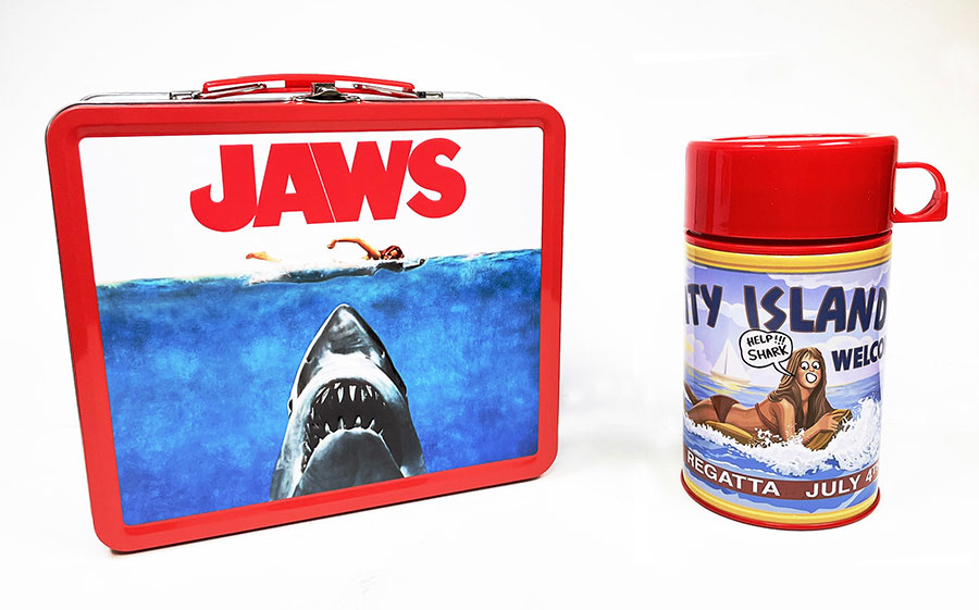 Tin Titans Jaws Previews Exclusive Lunchbox & Beverage Container