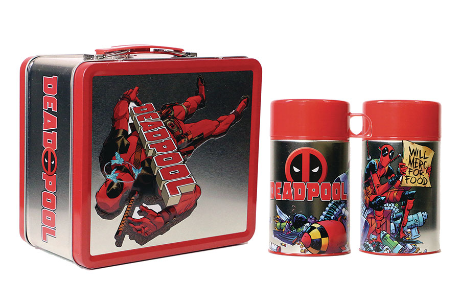 Tin Titans Marvel Deadpool Previews Exclusive Lunchbox & Beverage Container