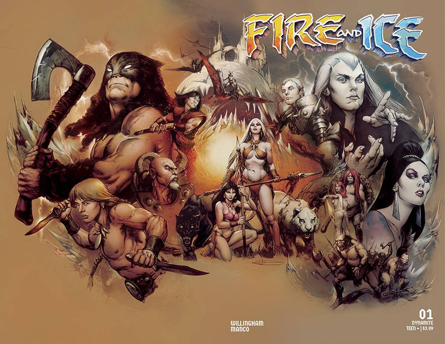 Fire And Ice #1 Cover Y Incentive Leonardo Manco Wraparound Variant Cover