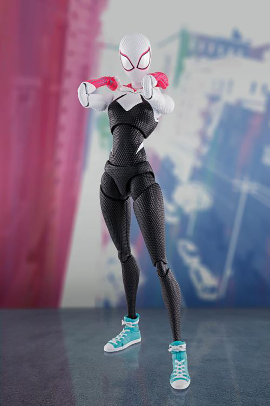 Marvel S.H.Figuarts - Spider-Man Across The Spider-Verse - Spider-Gwen Tamashii Nations World Tour Exclusive Edition Action Figure