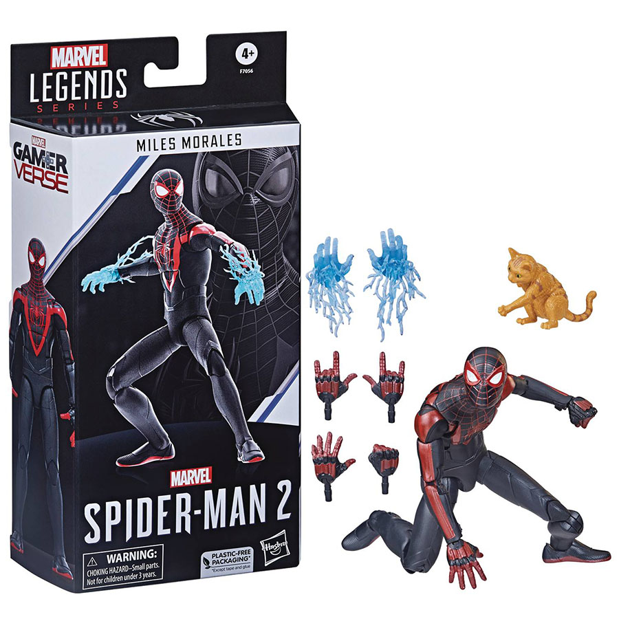 Spider-Man 2 Video Game Legends Miles Morales 6-Inch Action Figure Case