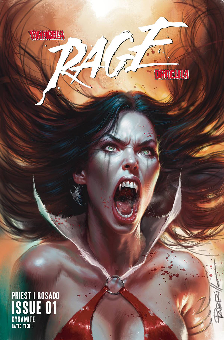 Vampirella Dracula Rage #1 Cover V Variant Lucio Parrillo Foil Cover
