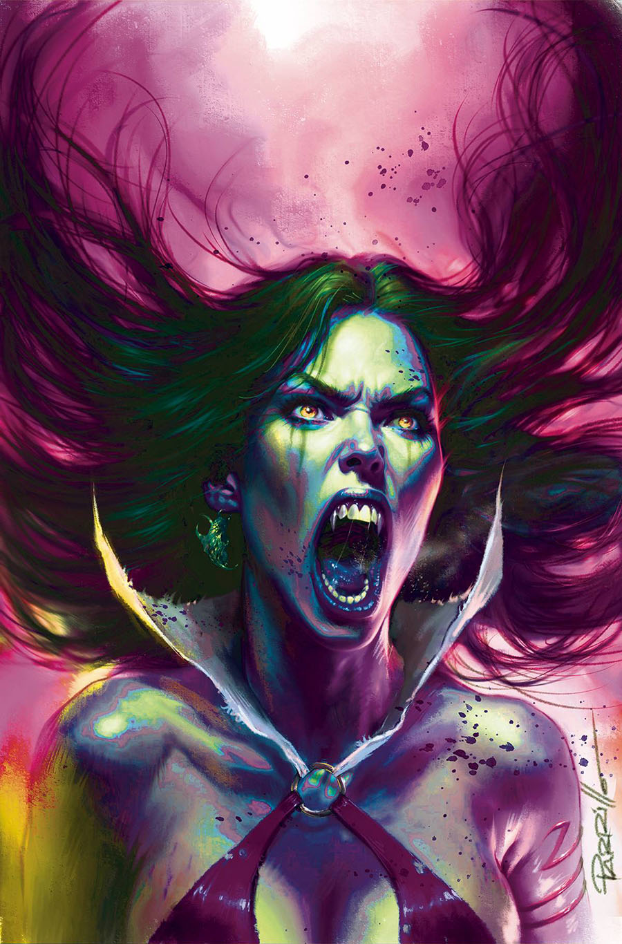 Vampirella Dracula Rage #1 Cover X Incentive Lucio Parrillo Ultraviolet Virgin Cover