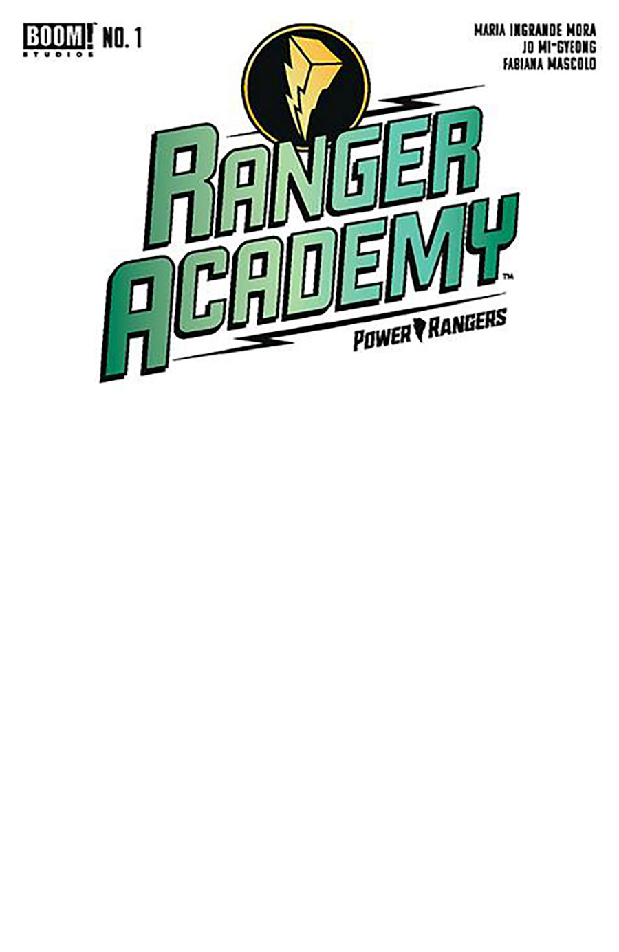 Ranger Academy #1 Cover C Variant Blank Cover