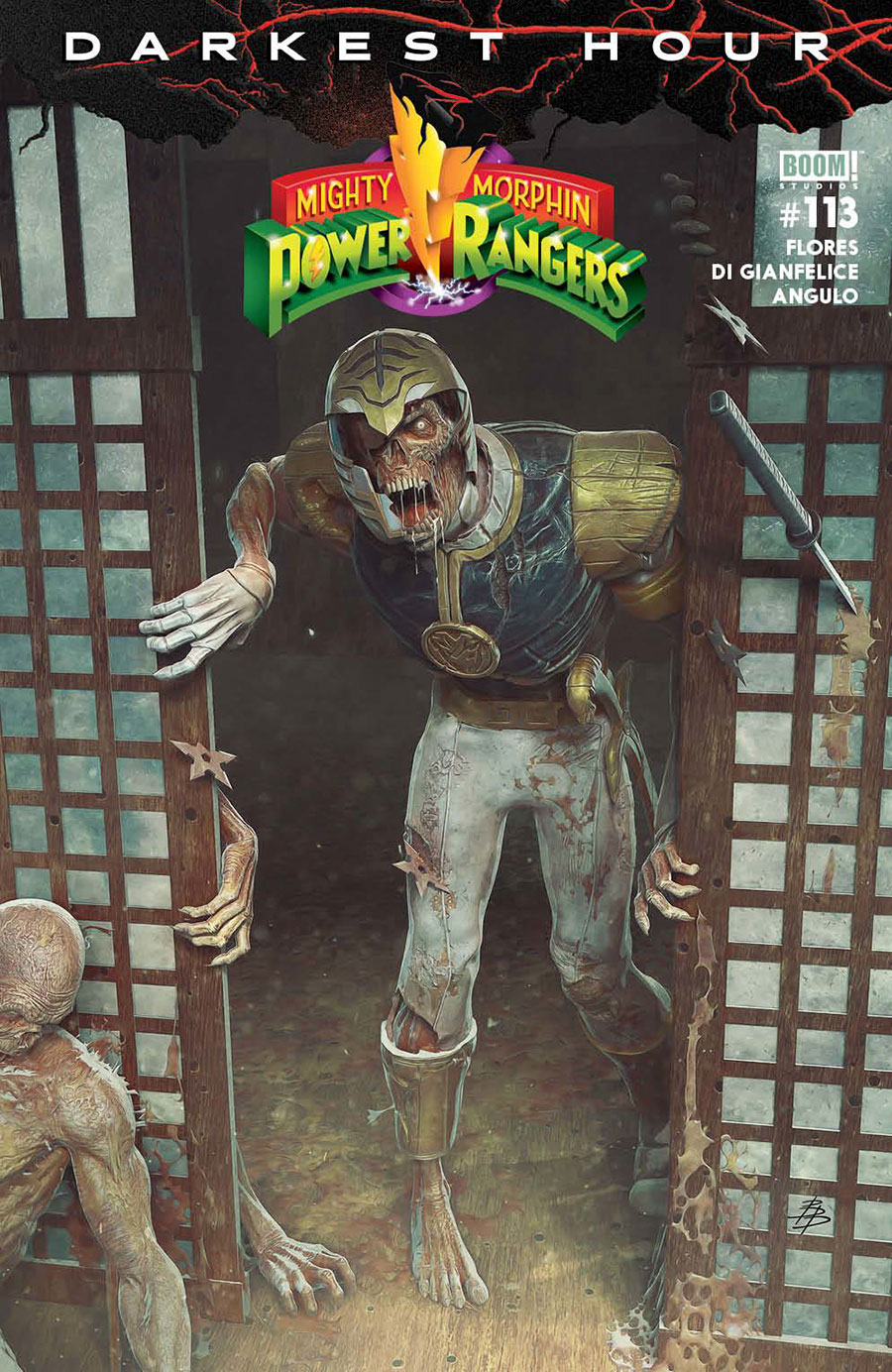 Mighty Morphin Power Rangers (BOOM Studios) #113 Cover B Variant Bjorn Barends Dark Grid Cover