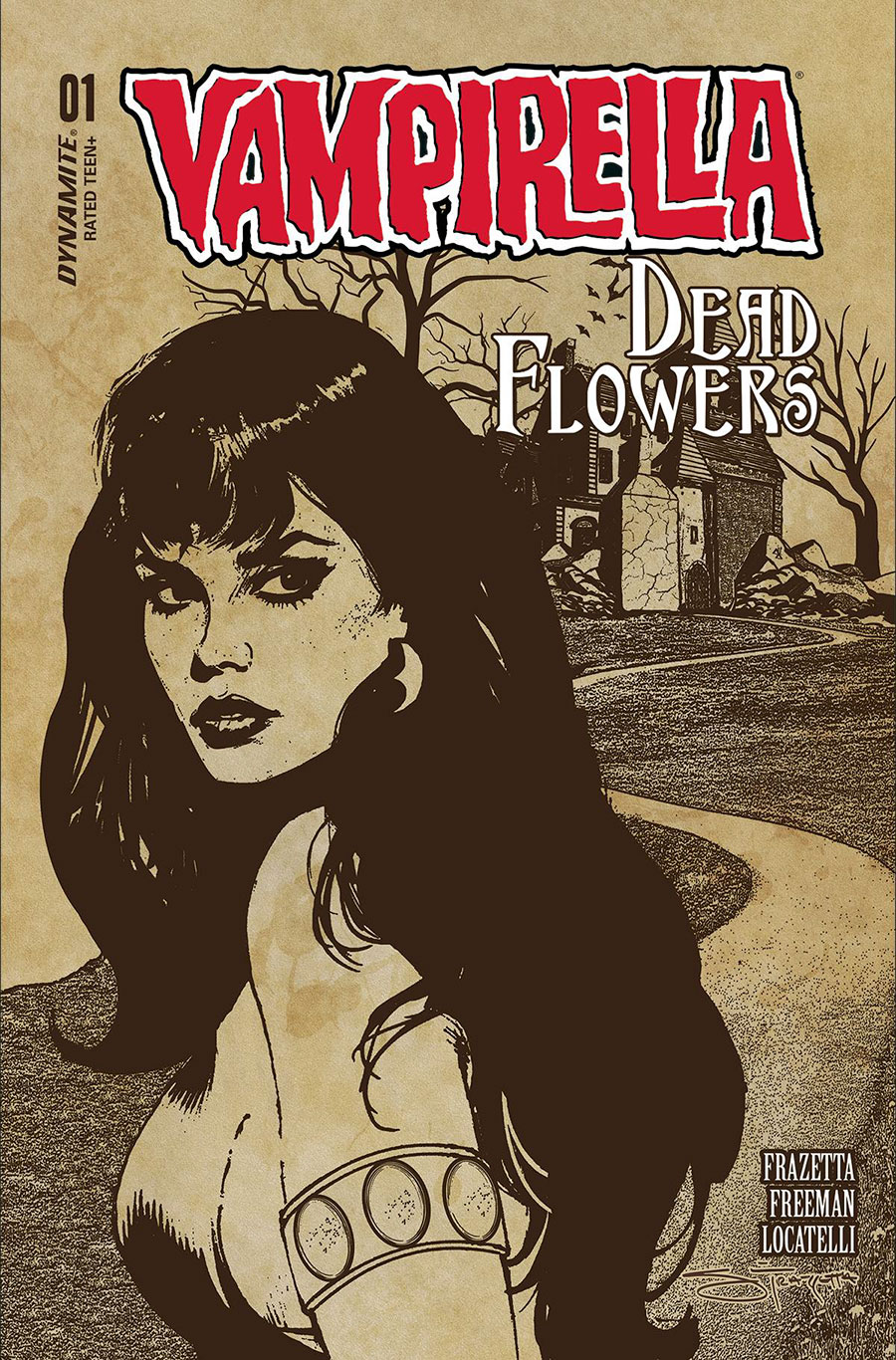Vampirella Dead Flowers #1 Cover D Variant Sara Frazetta & Bob Freeman Cover