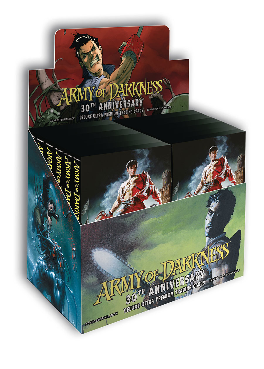 Army Of Darkness 30th Anniversary Deluxe Ultra Premium Trading Card Set Display Case