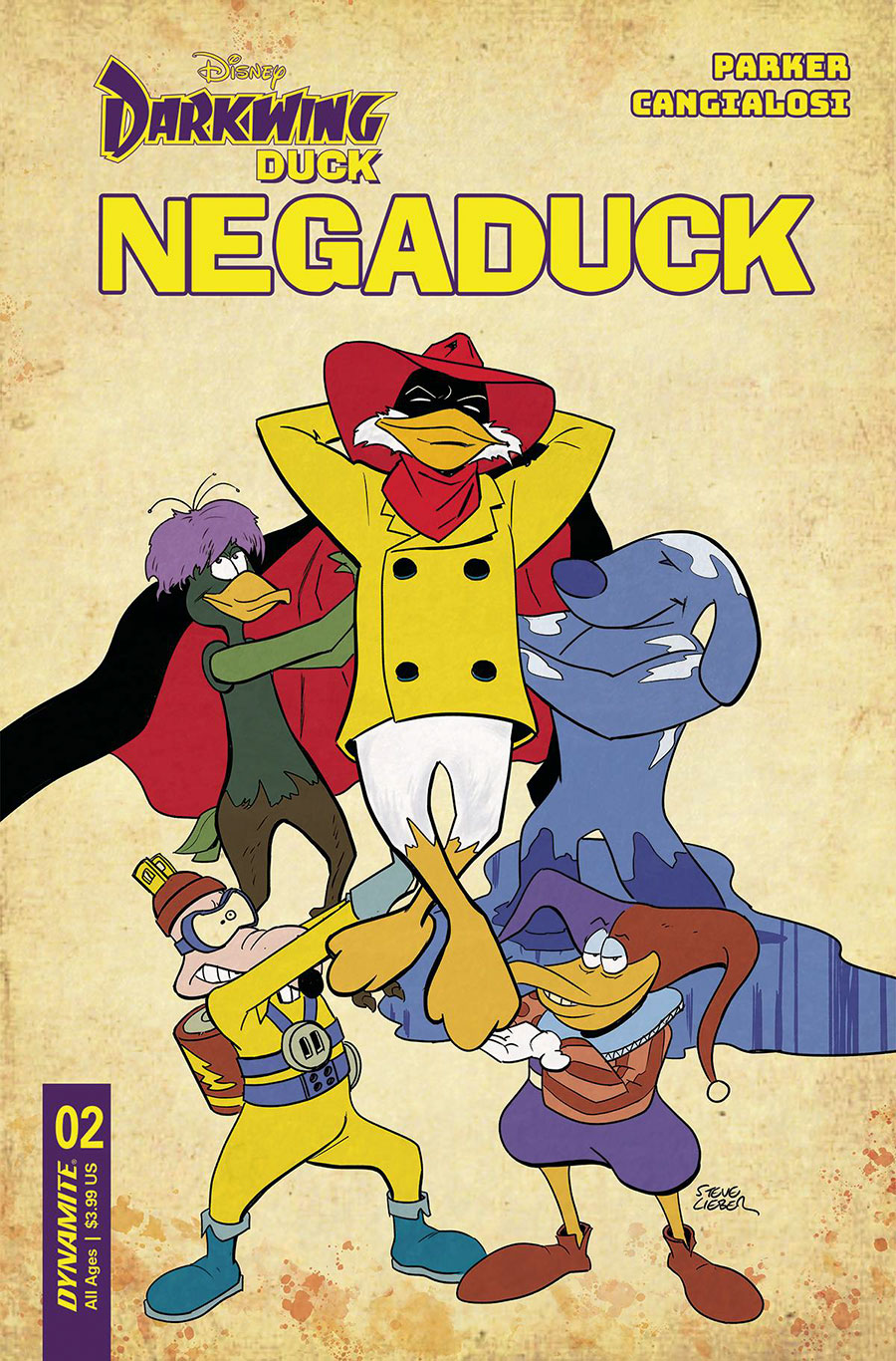 Darkwing Duck Negaduck #2 Cover B Variant Steve Lieber Cover