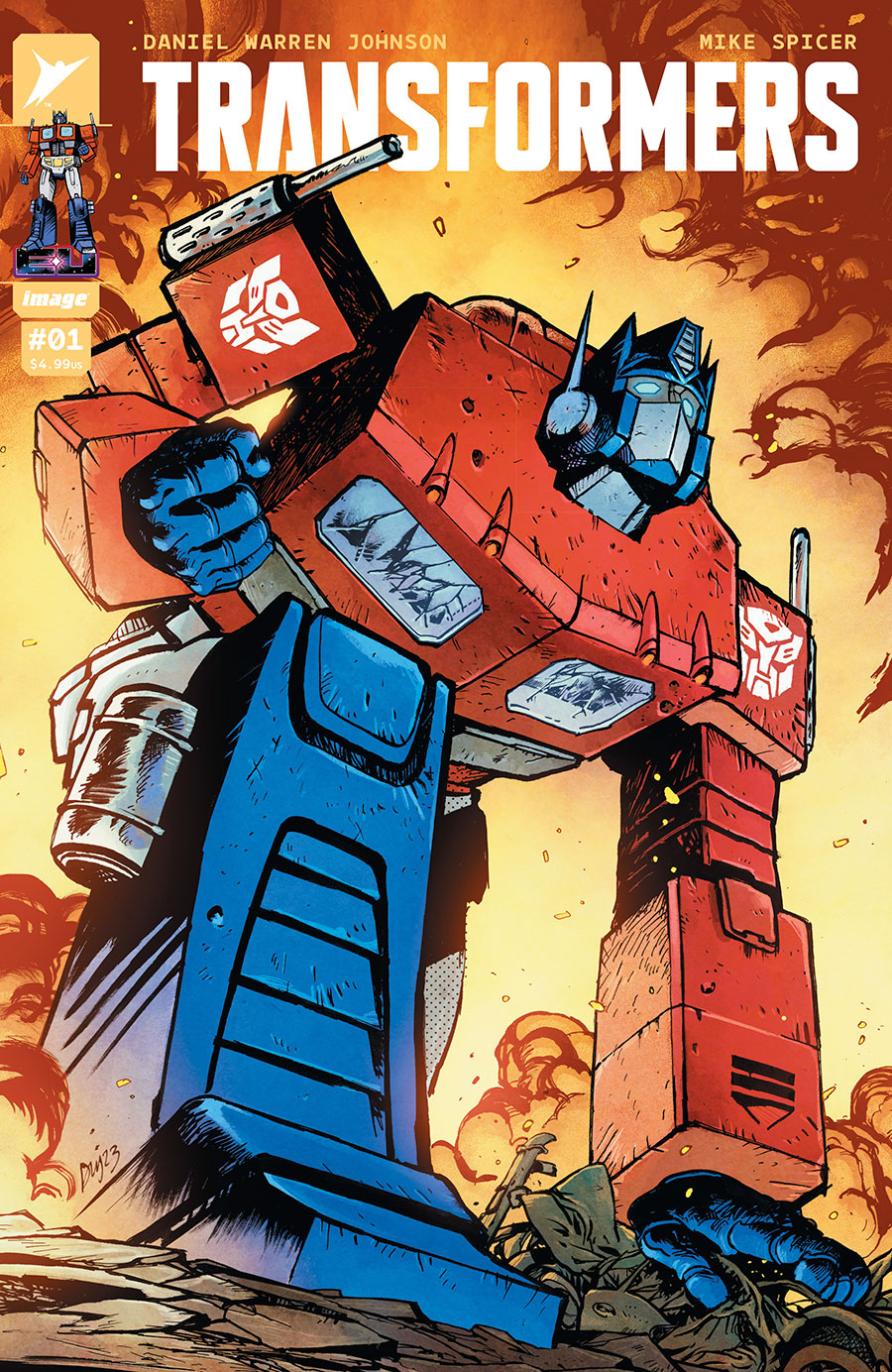 Transformers Vol 5 #1 Cover A Regular Daniel Warren Johnson & Mike Spicer Cover