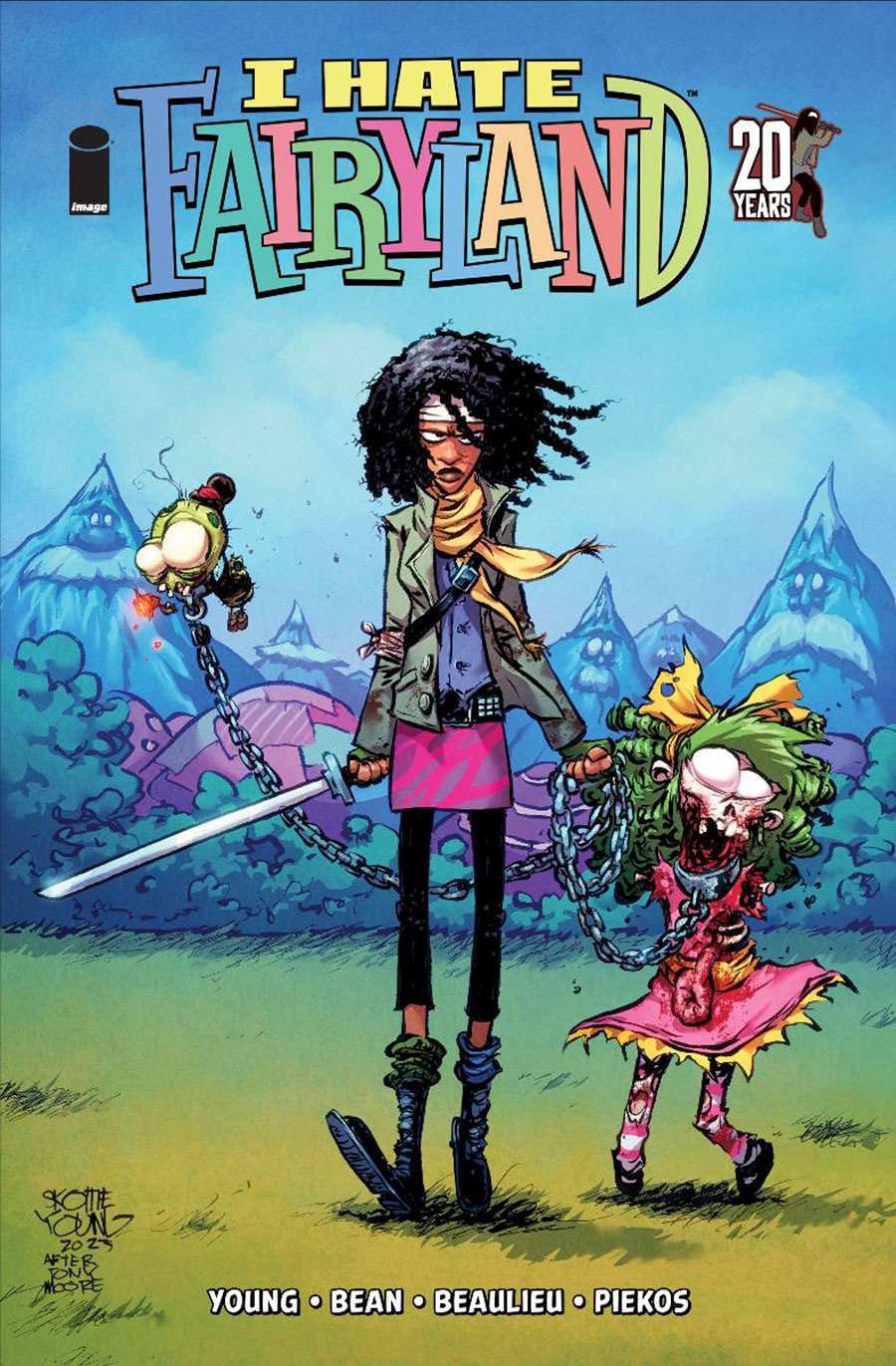 I Hate Fairyland Vol 2 #10 Cover D Variant Skottie Young The Walking Dead 20th Anniversary Cover