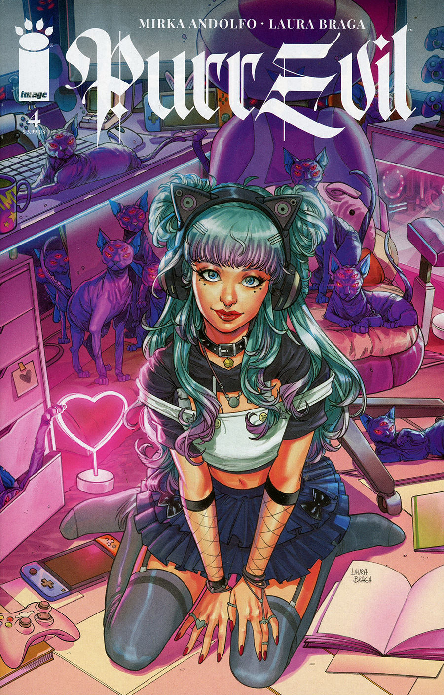 Purr Evil #4 Cover A Regular Laura Braga Cover