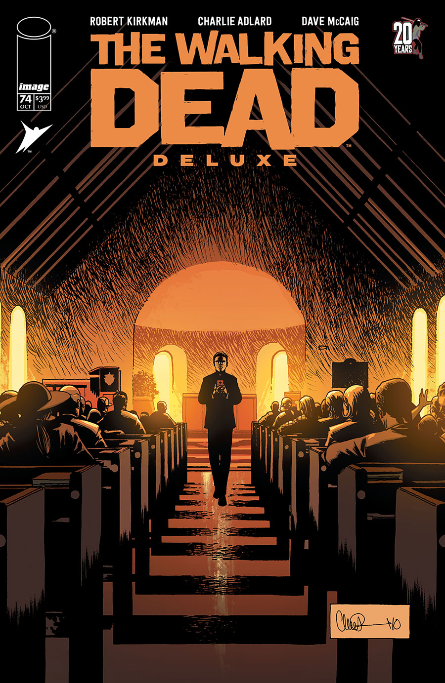 Walking Dead Deluxe #74 Cover B Variant Charlie Adlard & Dave McCaig Cover