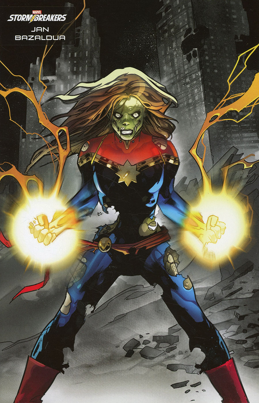 Captain Marvel Vol 10 #1 Cover E Variant Jan Bazaldua Stormbreakers Cover
