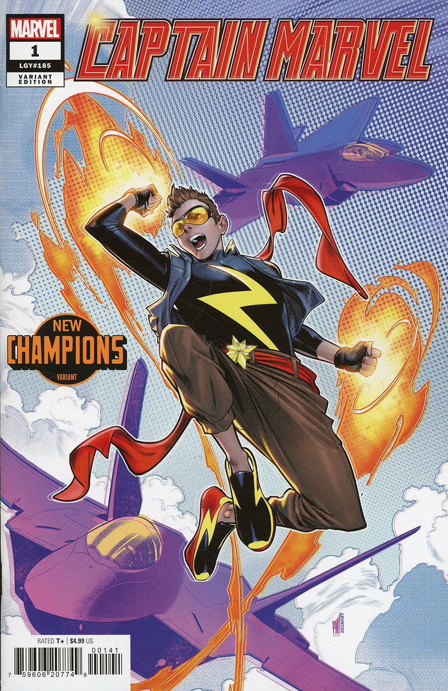 Captain Marvel Vol 10 #1 Cover B Variant Paco Medina New Champions Cover