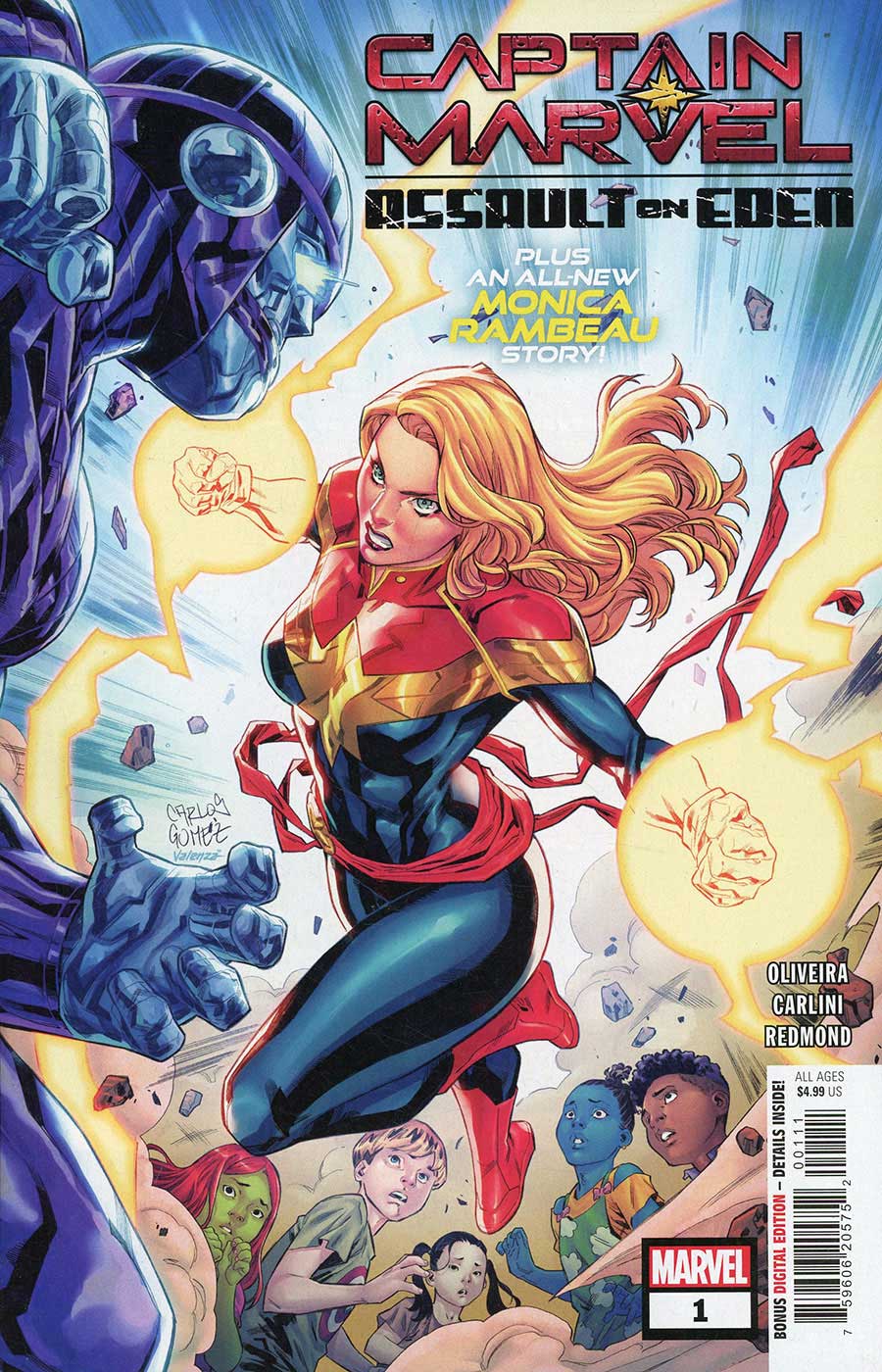 Captain Marvel Assault On Eden #1 (One Shot) Cover A Regular Carlos Gomez Cover