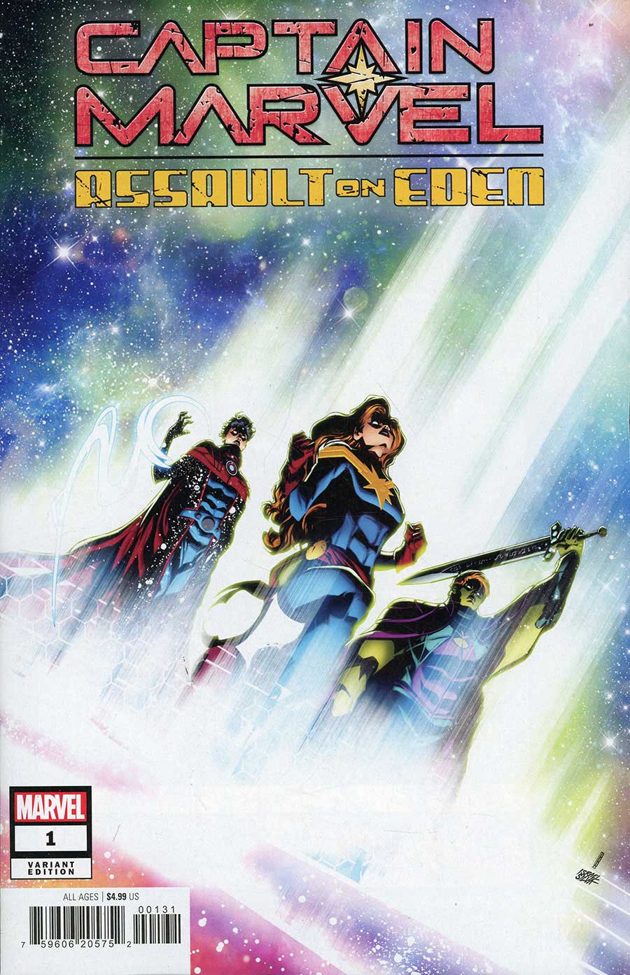 Captain Marvel Assault On Eden #1 (One Shot) Cover B Variant David Baldeon Cover