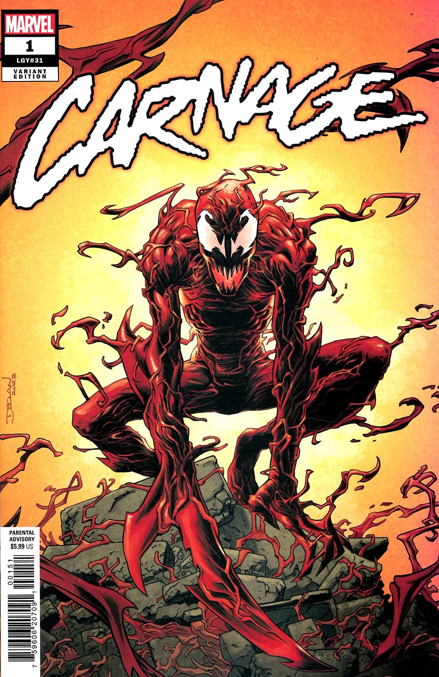 Carnage Vol 4 #1 Cover B Variant Declan Shalvey Cover