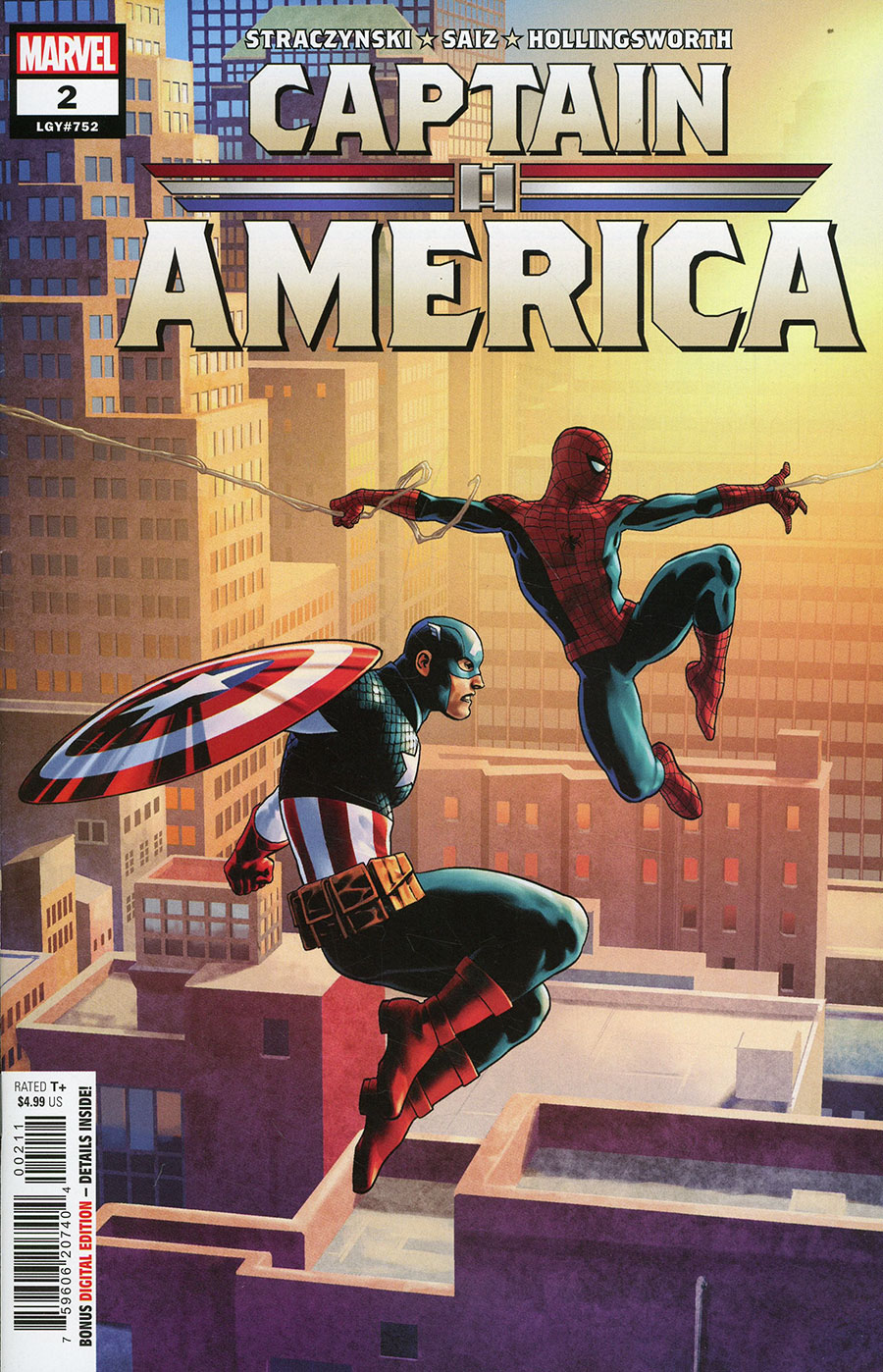 Captain America Vol 10 #2 Cover A Regular Jesus Saiz Cover