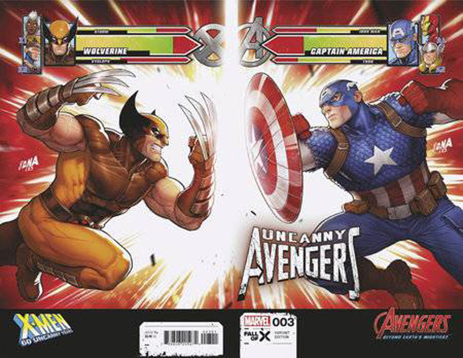 Uncanny Avengers Vol 4 #3 Cover E Variant David Nakayama X-Men 60th Anniversary Wraparound Cover (Fall Of X Tie-In)