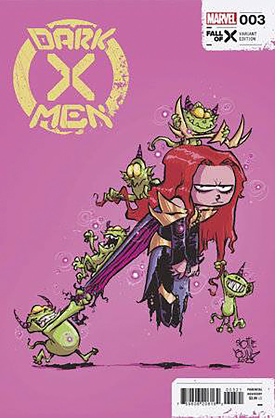 Dark X-Men Vol 2 #3 Cover B Variant Skottie Young Cover (Fall Of X Tie-In)