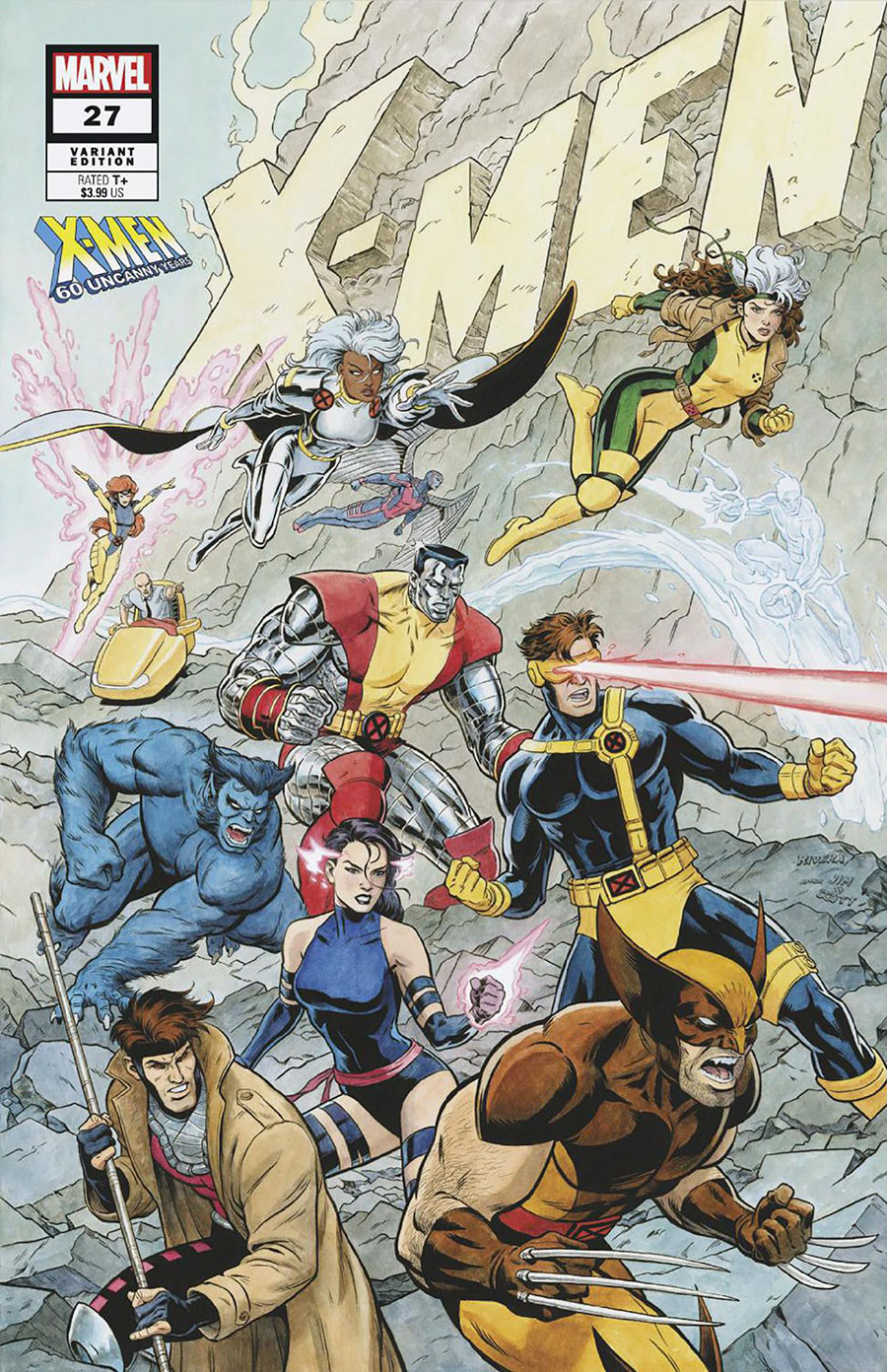 X-Men Vol 6 #27 Cover B Variant Paolo Rivera X-Men 60th Anniversary Cover (Fall Of X Tie-In)(Limit 1 Per Customer)