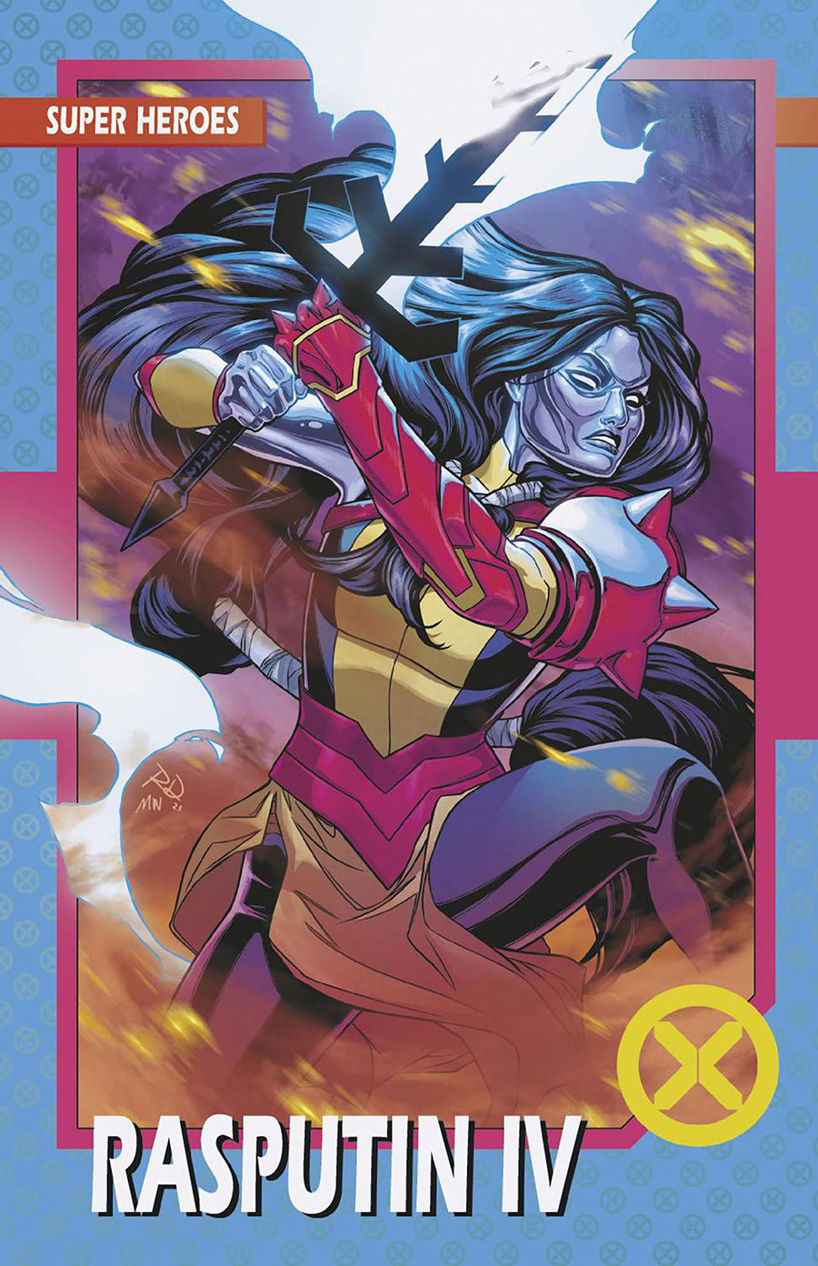 X-Men Vol 6 #27 Cover G Variant Russell Dauterman Trading Card Cover (Fall Of X Tie-In)