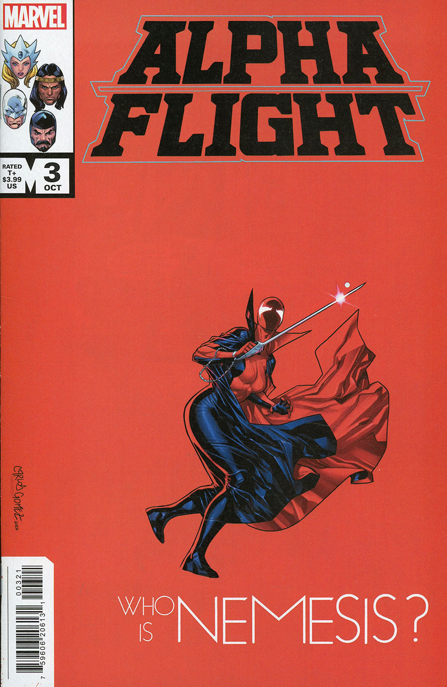 Alpha Flight Vol 5 #3 Cover B Variant Carlos Gomez Homage Cover (Fall Of X Tie-In)