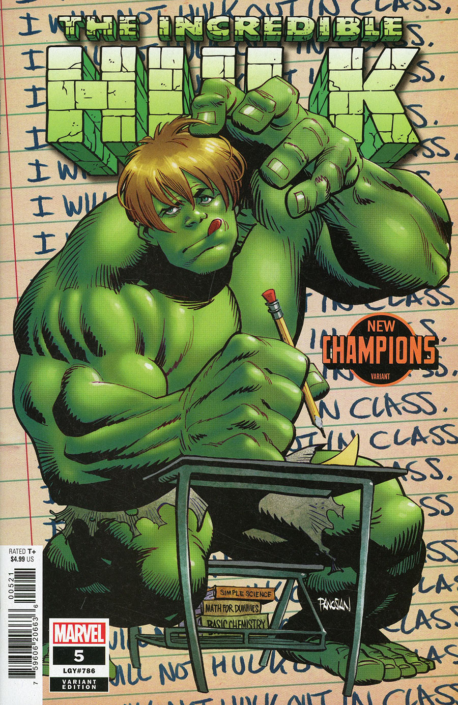 Incredible Hulk Vol 5 #5 Cover B Variant Dan Panosian New Champions Cover