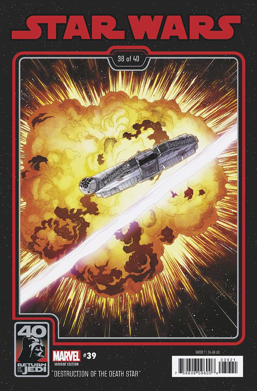Star Wars Vol 5 #39 Cover B Variant Chris Sprouse Return Of The Jedi 40th Anniversary Cover (Dark Droids Tie-In)