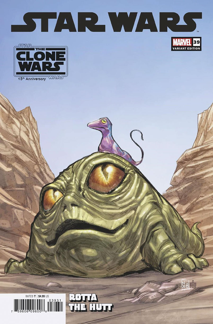 Star Wars Vol 5 #39 Cover C Variant Nabetse Zitro Star Wars Clone Wars 15th Anniversary Rotta Cover (Dark Droids Tie-In)