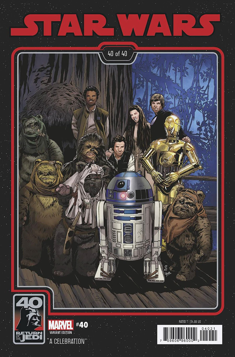Star Wars Vol 5 #40 Cover B Variant Chris Sprouse Return Of The Jedi 40th Anniversary Cover (Dark Droids Tie-In)