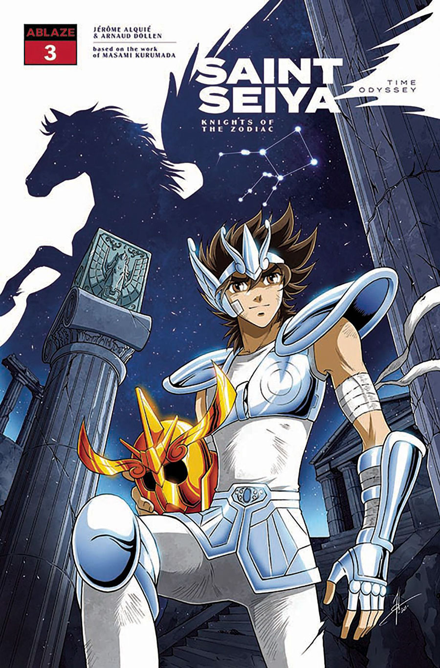 Saint Seiya Knights Of The Zodiac Time Odyssey #3 Cover C Variant Jerome Alquie Cover