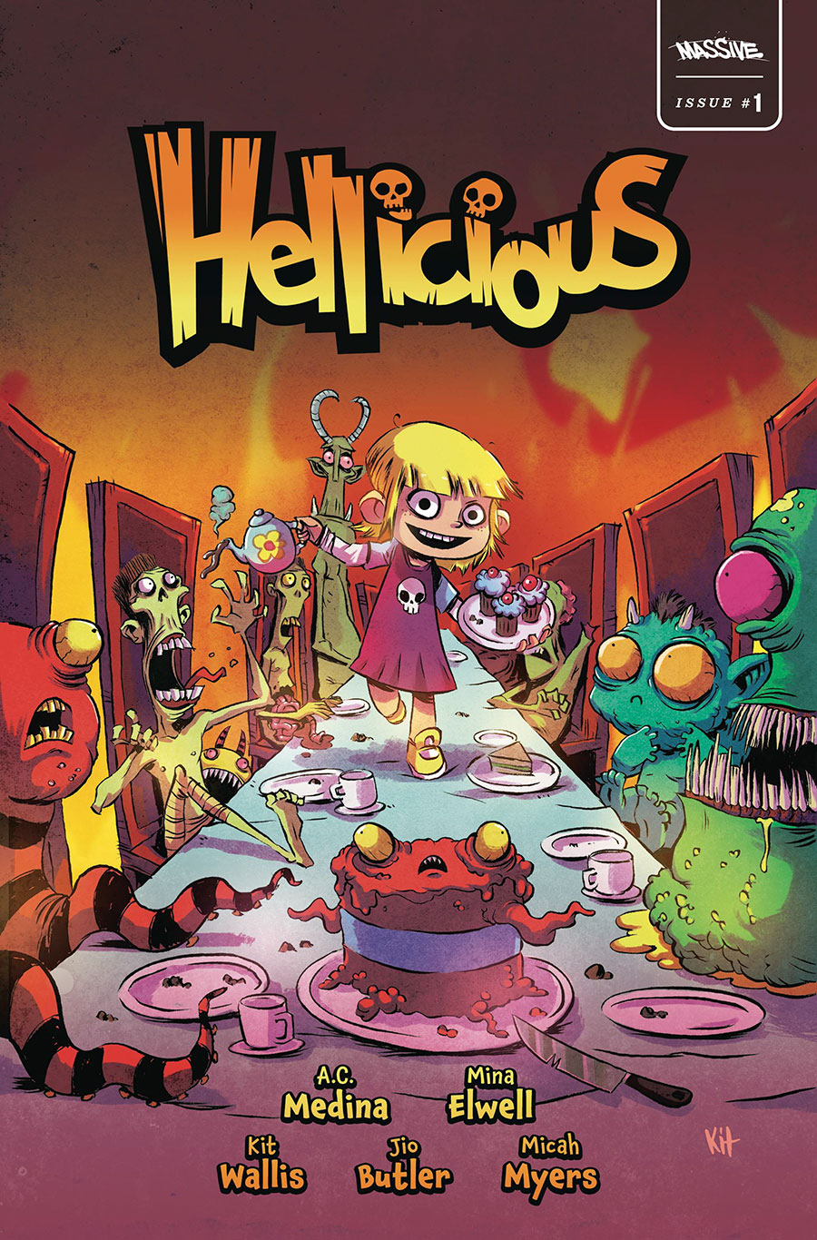 Hellicious Vol 2 #1 Cover B Limited Edition Kit Wallis Foil Variant Cover