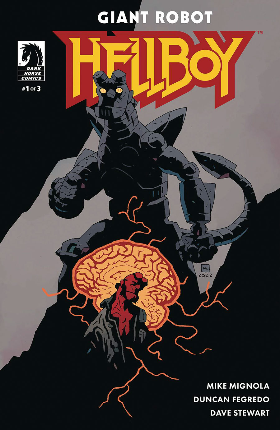Giant Robot Hellboy #1 Cover B Variant Mike Mignola Cover