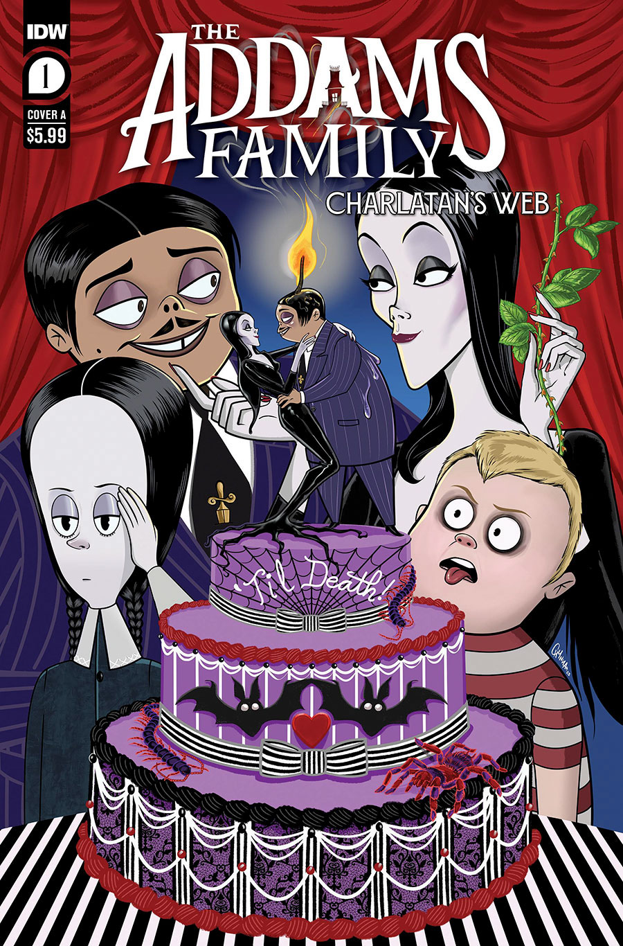Addams Family Charlatans Web #1 Cover A Regular Chynna Clugston Flores Cover