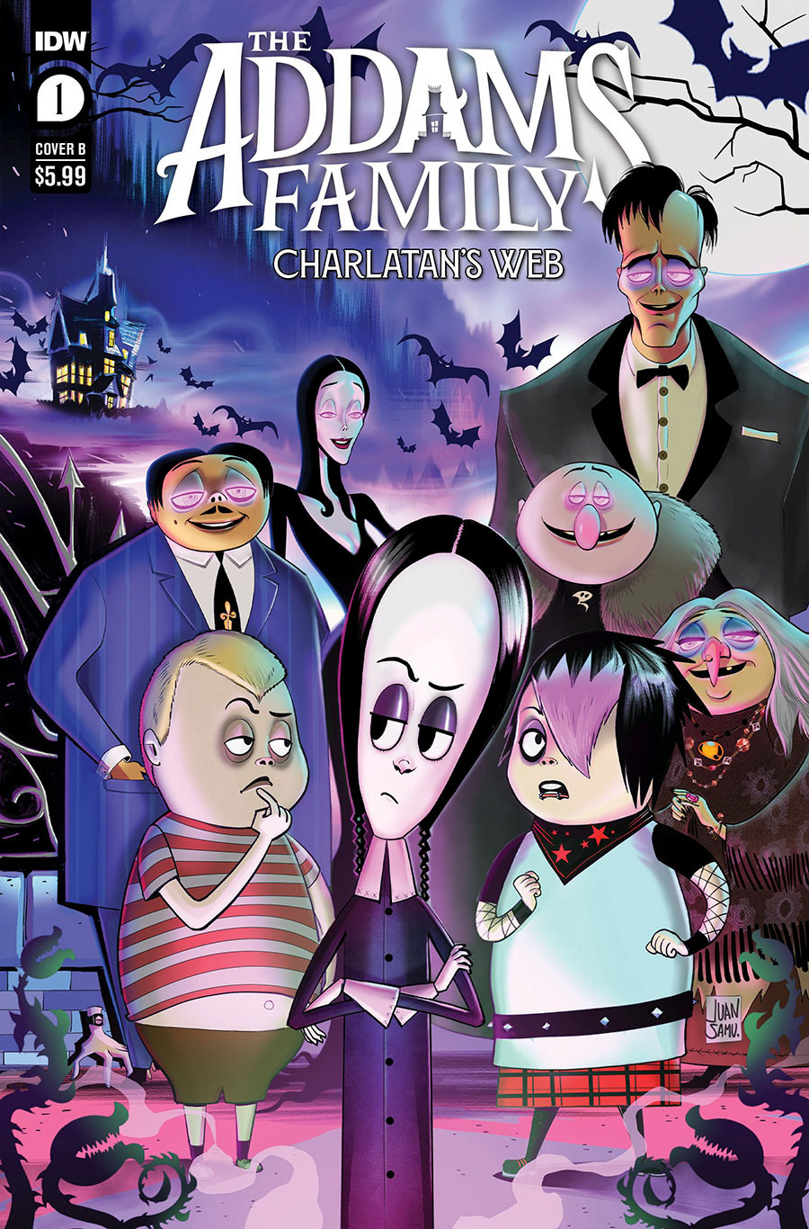Addams Family Charlatans Web #1 Cover B Variant Juan Samu Cover