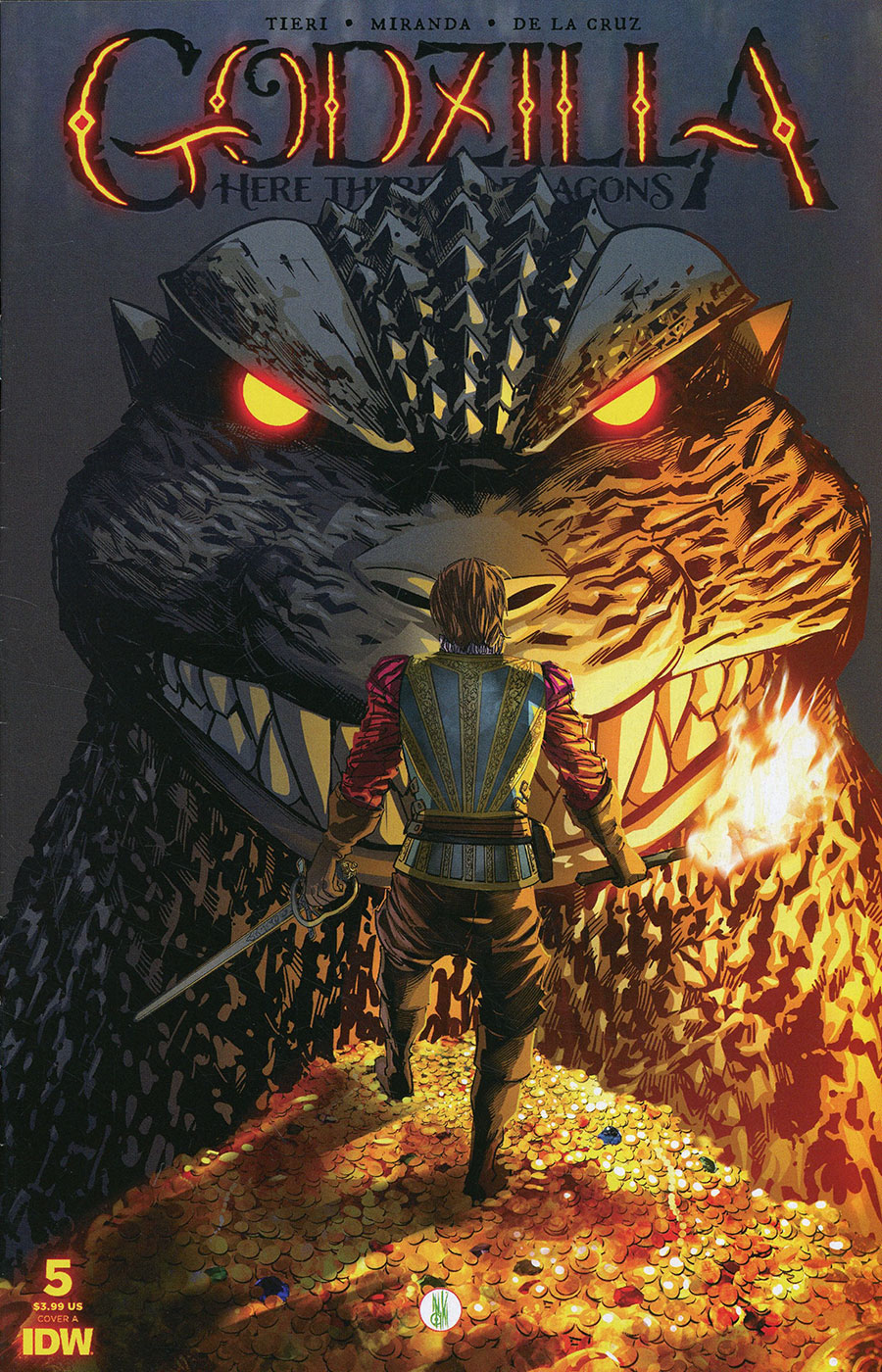 Godzilla Here There Be Dragons #5 Cover A Regular Inaki Miranda Cover