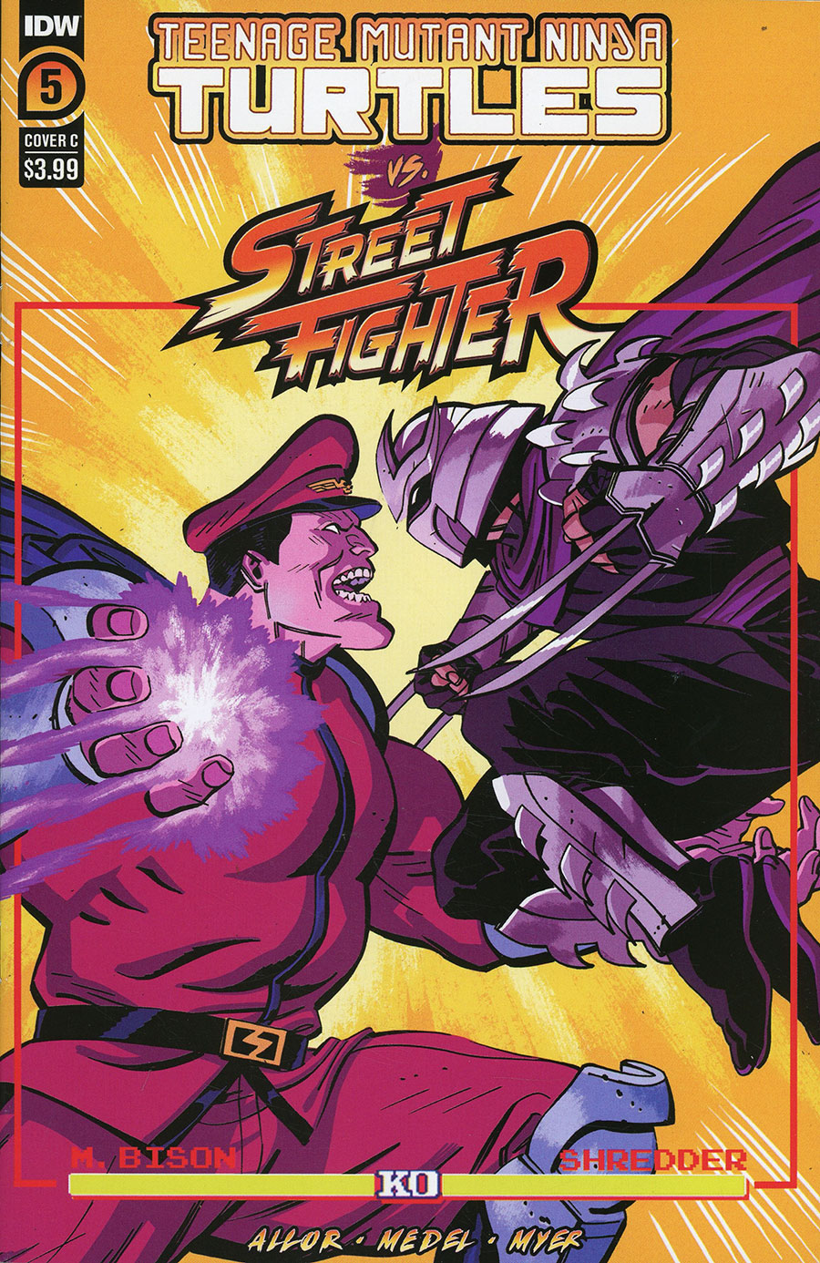 Teenage Mutant Ninja Turtles vs Street Fighter #5 Cover C Variant Tom Reilly Cover
