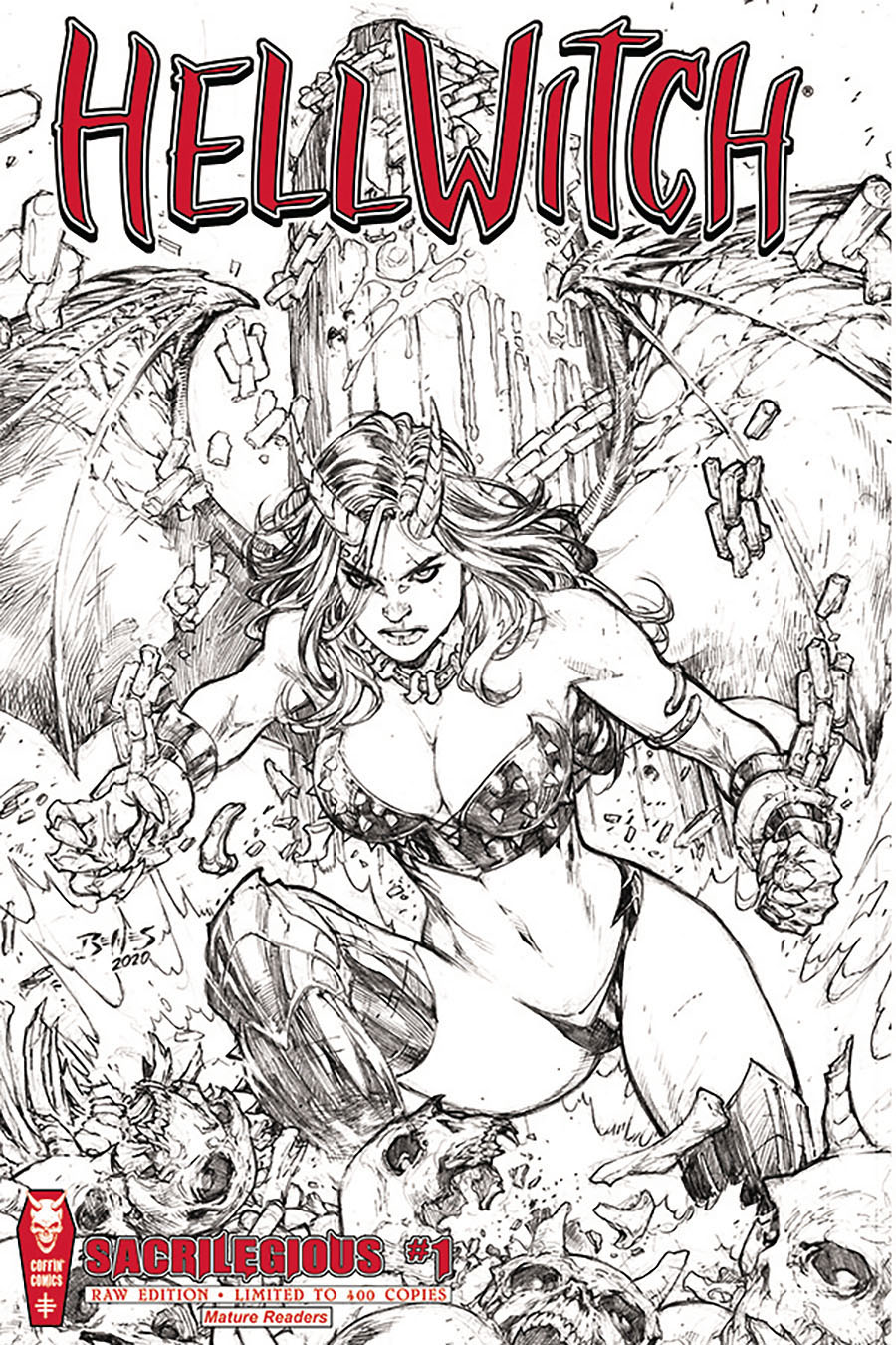 Hellwitch Sacrilegious #1 Cover F Raw Edition