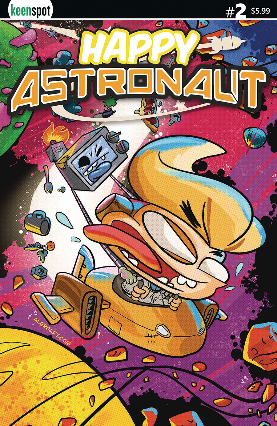 Happy Astronaut #2 Cover B Variant Alejandro Rosado Cover